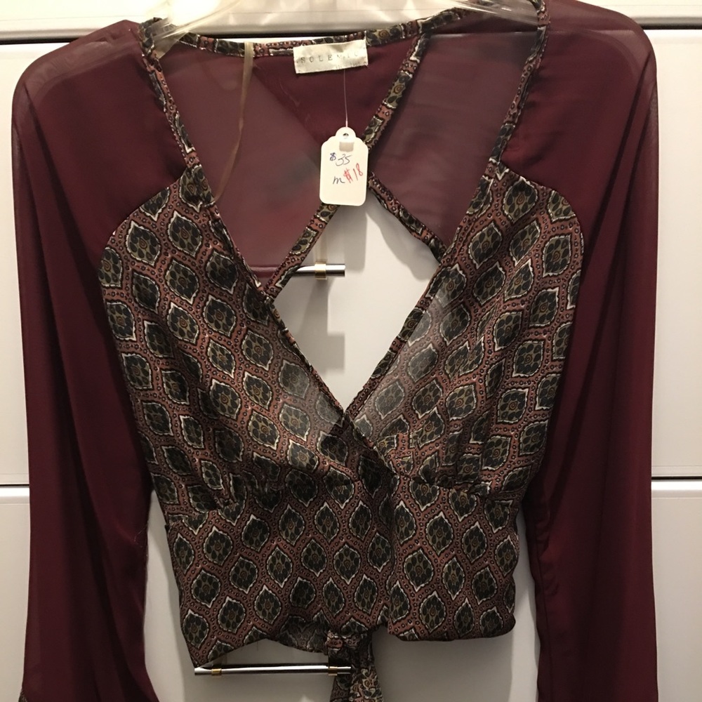 Cute top for Coachella or as a bikini top coverup